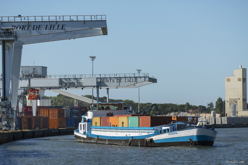En 2021, Ports de Lille a enregistré un volume record de plus de 9 millions de tonnes, en hausse de 21%. Crédits : Ports de Lille